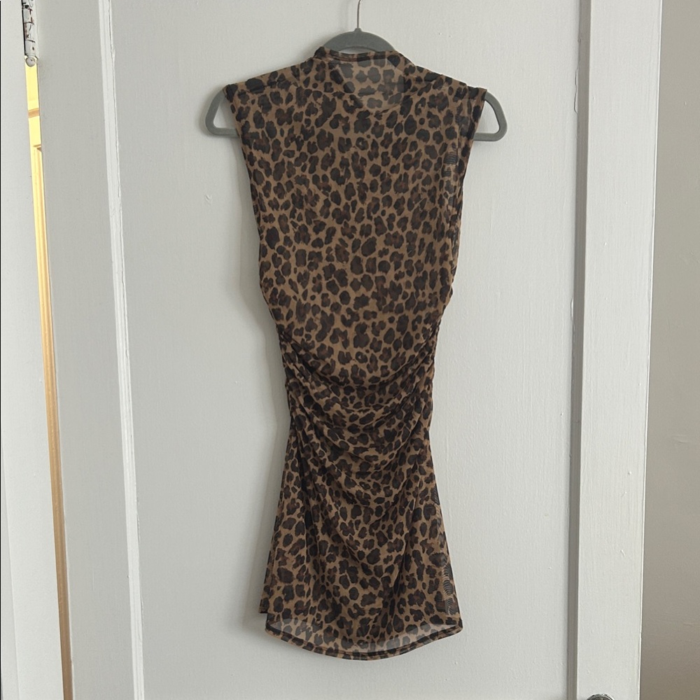 Abercrombie & Fitch Brown Leopard Mini Dress